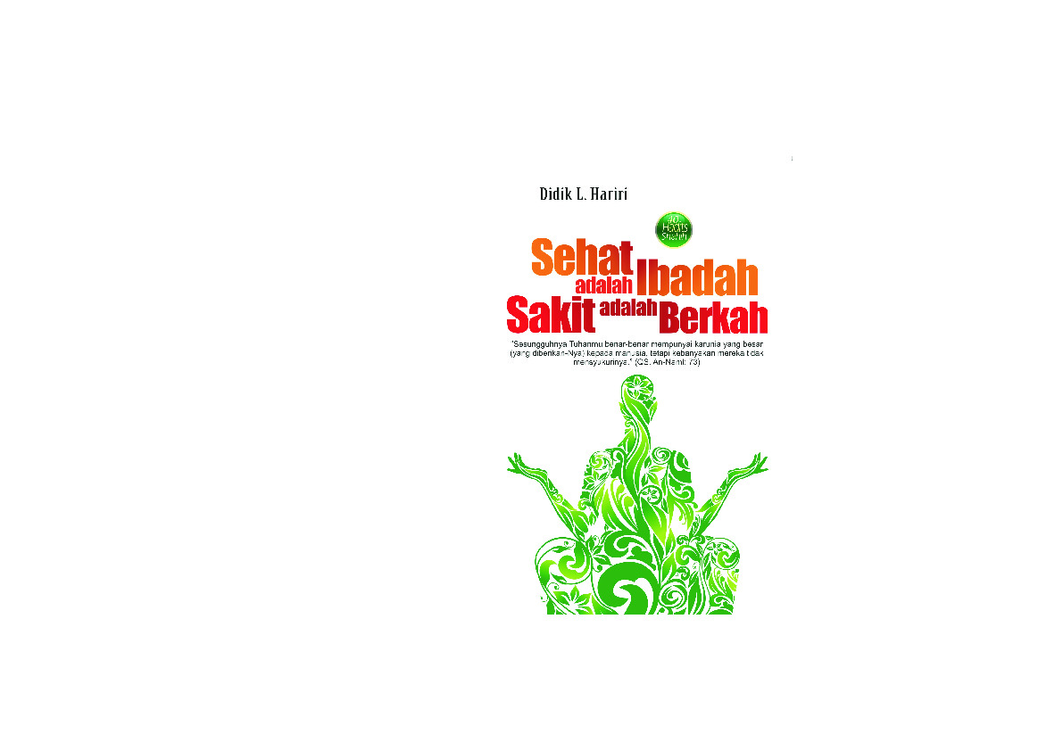 Sampul buku Sehat Adalah Ibadah ...